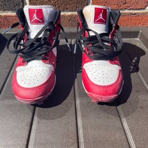 Jordan Red and White Sneakers with Premium Comfort